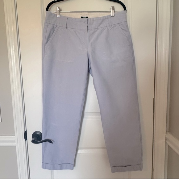 J. Crew Women’s Light Blue Cropped City Fit Size 8 Pants - Picture 1 of 5